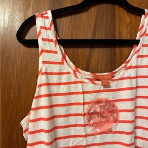 Women’s Striped Top with Sequin Accent